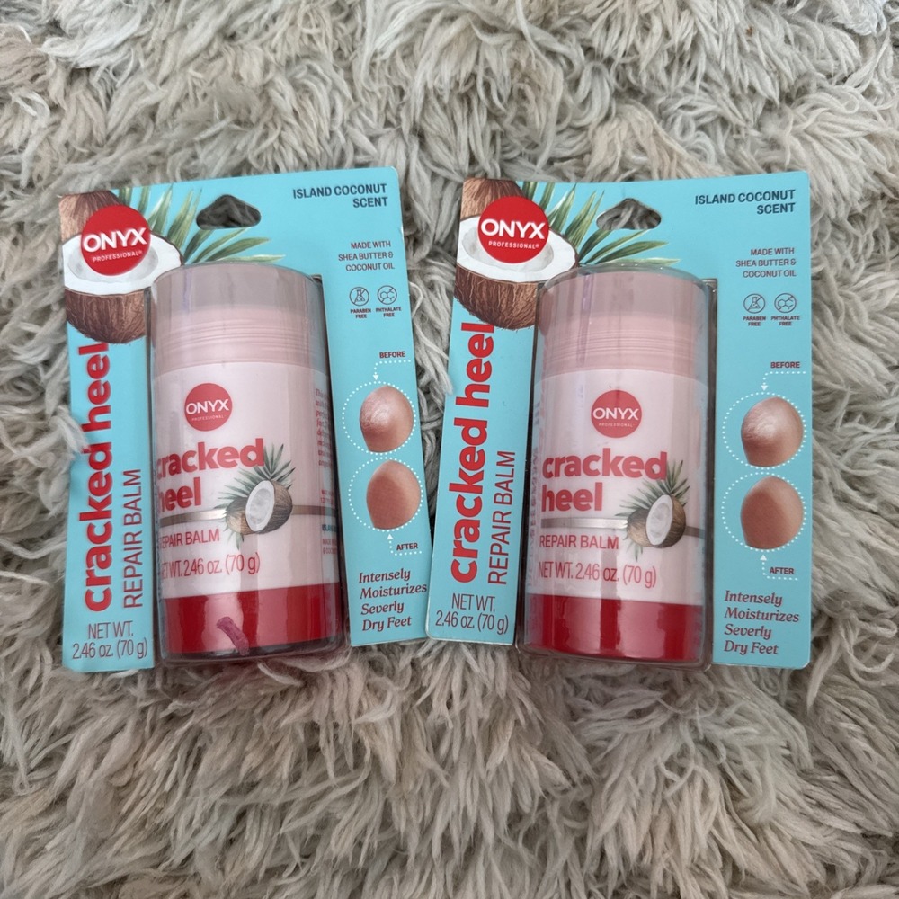 Onyx Professional Cracked Heel Repair Balm Stick 2 Pack Dry Cracked Feet Trea...